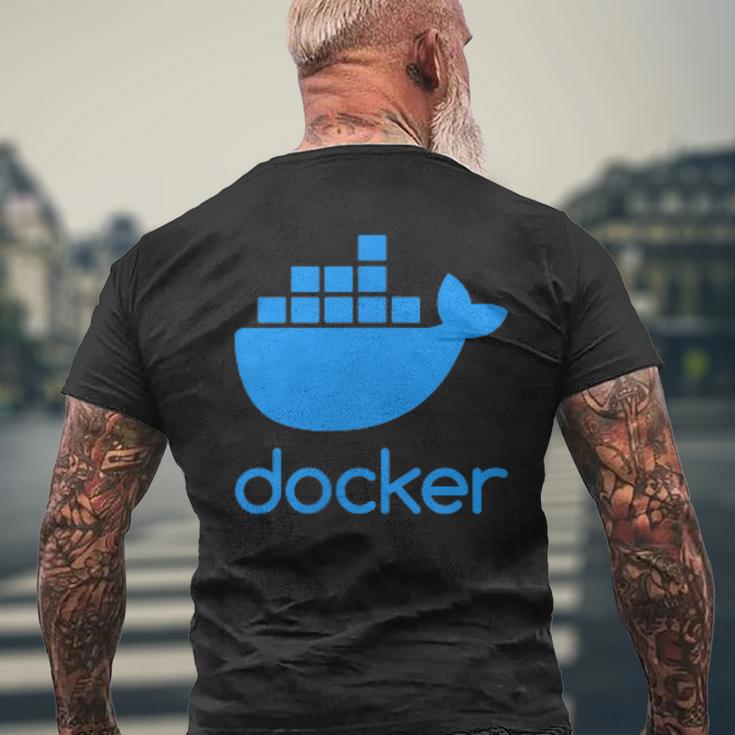 Twoided Docker ソフトウェアプログラミングと開発 メンズTシャツ バックプリント 高齢者への贈り物