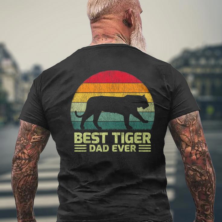 Uomo Divertenteintage Best Tiger Dad Ever Festa Del Papà T-shirt da uomo con stampa posteriore Regalos para ancianos