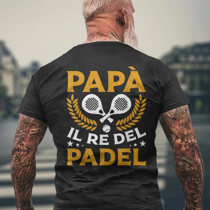 Uomo Papà Il Re Del Padel T-shirt da uomo con stampa posteriore Regalos para ancianos