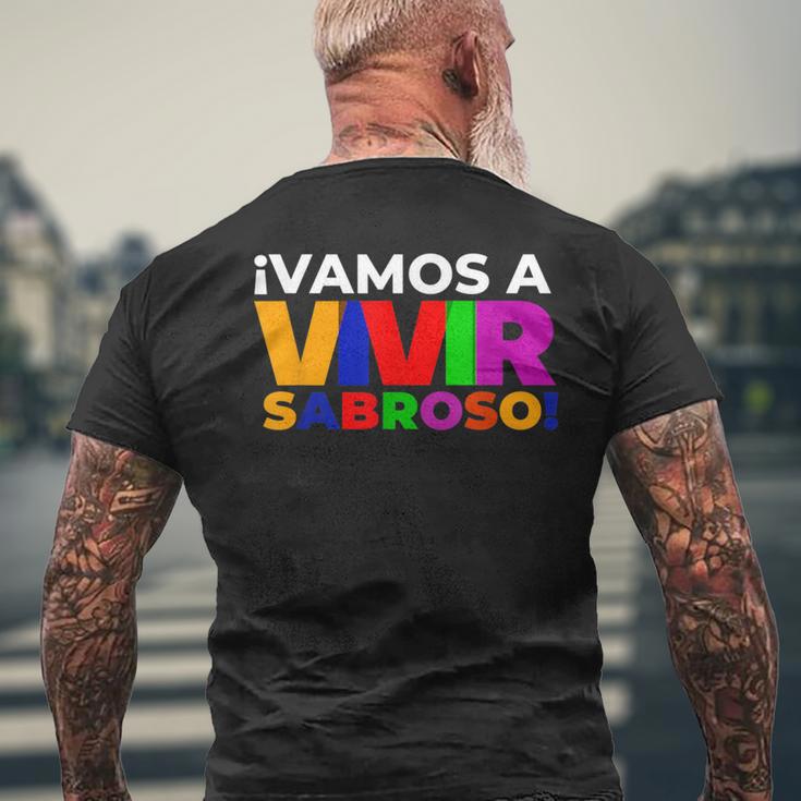 Vamos Aivirabroso Frase フランシア・マルケス メンズTシャツ バックプリント 高齢者への贈り物