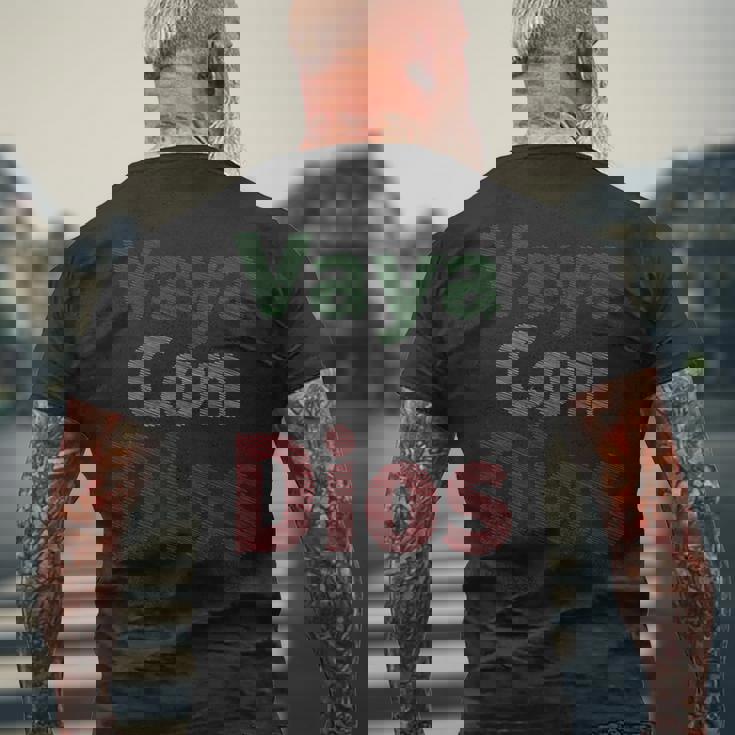 Vaya Con Dios Go With God Walk With God インスピレーションtシャツ 長袖tシャツ メンズTシャツ バックプリント 高齢者への贈り物