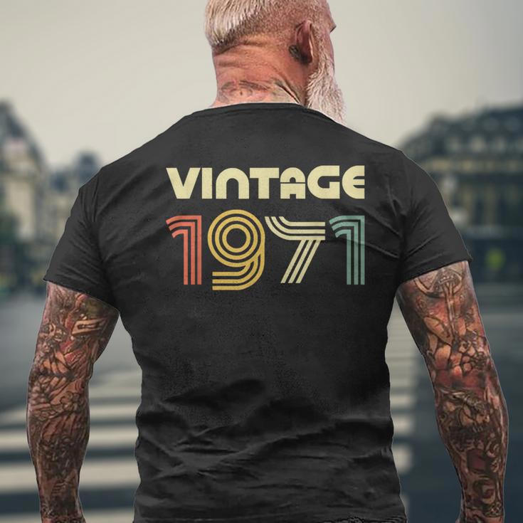 Vintage 1971 50Th Birthday メンズTシャツ バックプリント 高齢者への贈り物