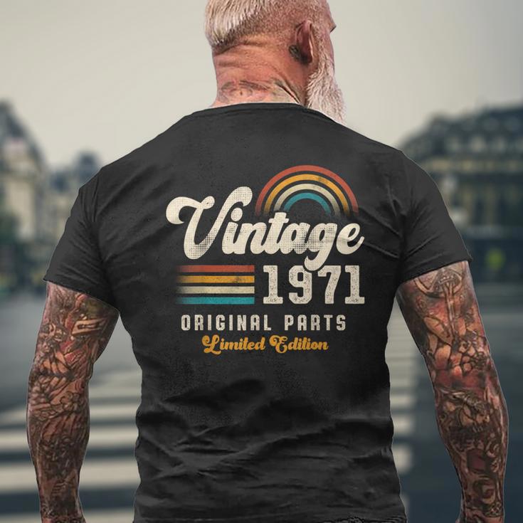 Vintage 1971 オリジナルパーツ 55周年記念 レトロ メンズTシャツ バックプリント 高齢者への贈り物