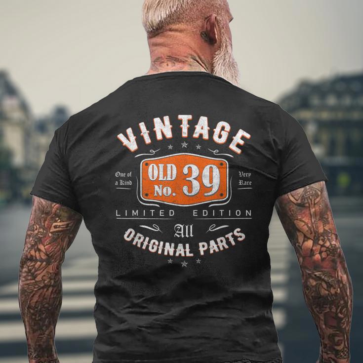 Vintage 1983 ヴィンテージ 1983年生まれ 39歳の誕生日ギフトアイデア 39歳 メンズTシャツ バックプリント 高齢者への贈り物