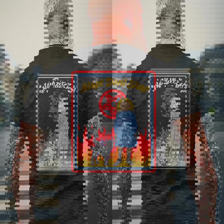 Vintage Child Game Horror Adopt Donthop Dark Humor メンズTシャツ バックプリント 高齢者への贈り物