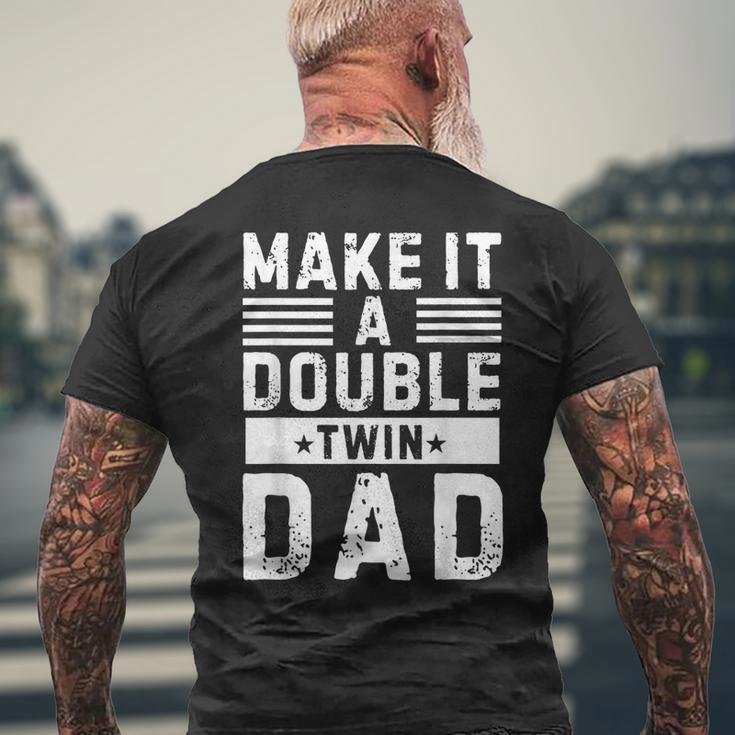 Vintage Make It A Double Twin Dad Festa Del Papà T-shirt da uomo con stampa posteriore Regalos para ancianos
