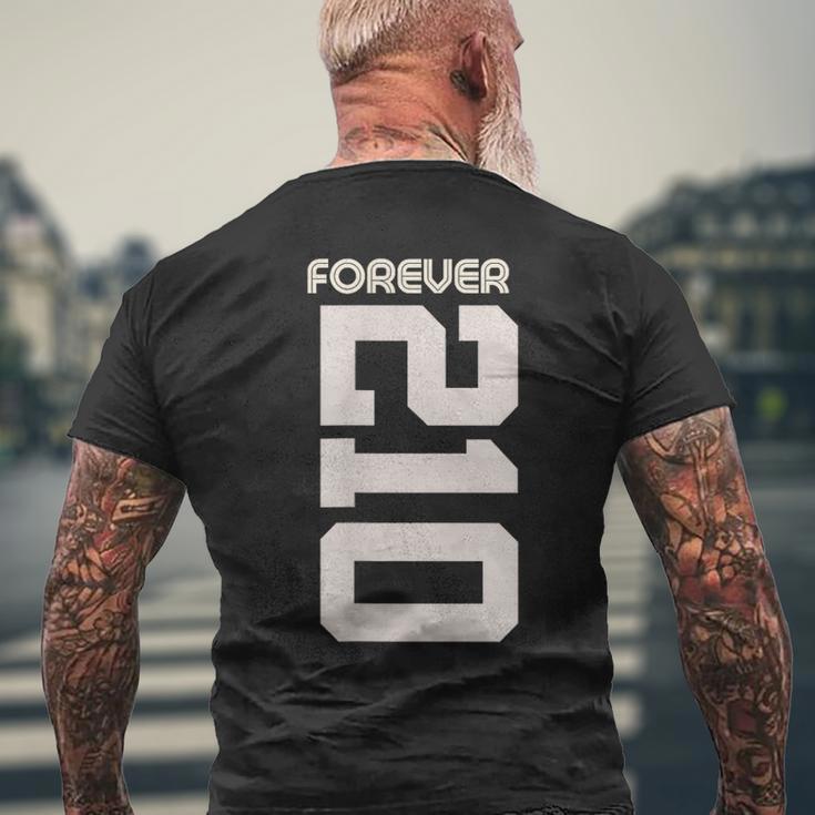 Vintage Forever 210 Texas Area Code 210 メンズTシャツ バックプリント 高齢者への贈り物