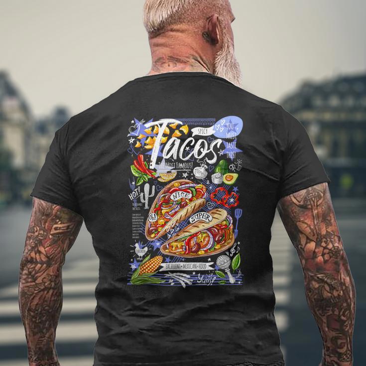Ways To My Heart Cool Mexican Tacos Menuhortleeve メンズTシャツ バックプリント 高齢者への贈り物
