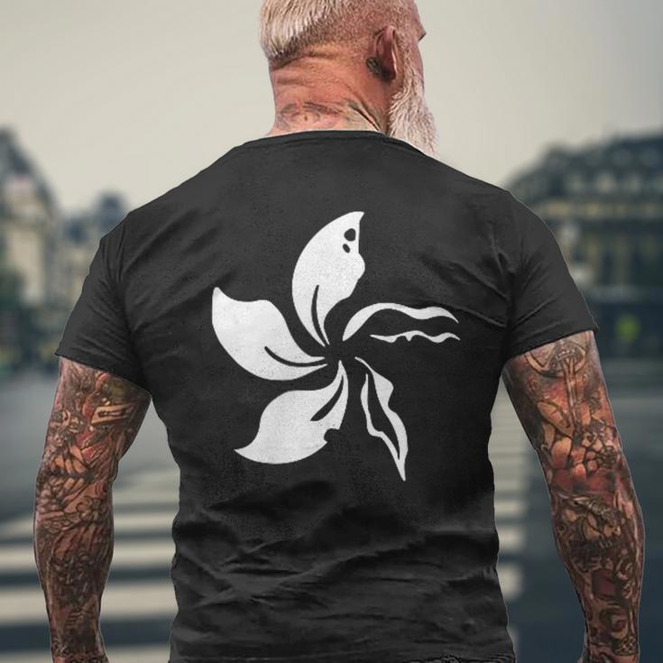 Wilted Bauhinia Flag 2019 香港抗議 メンズTシャツ バックプリント 高齢者への贈り物