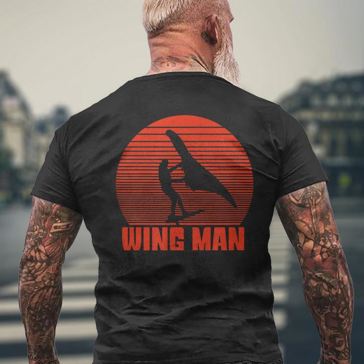 Wingurfer Wing Man ウィングフォイル ウィングサーフィン ウィングフォイラー メンズTシャツ バックプリント 高齢者への贈り物