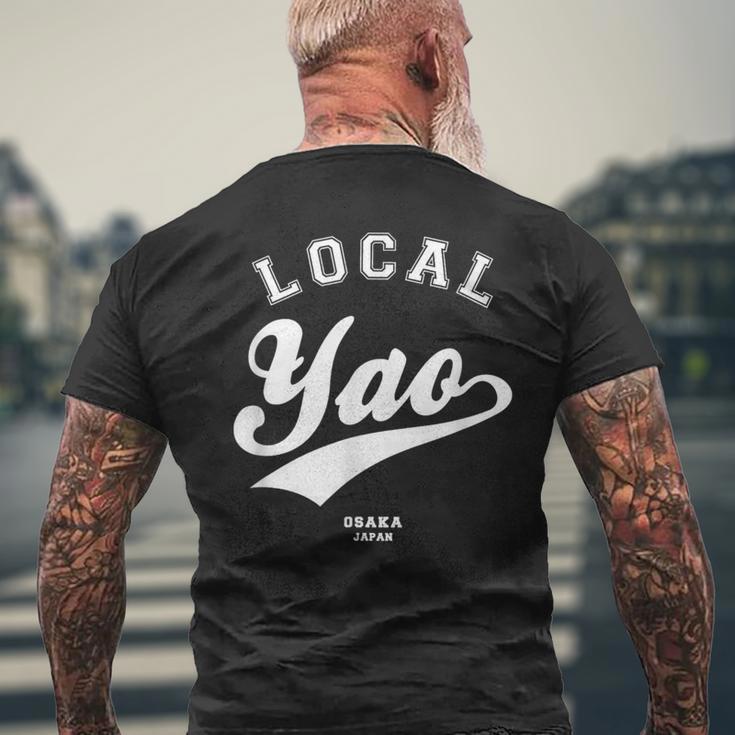 Yao Local 八尾市ローカル 故郷 メンズTシャツ バックプリント 高齢者への贈り物