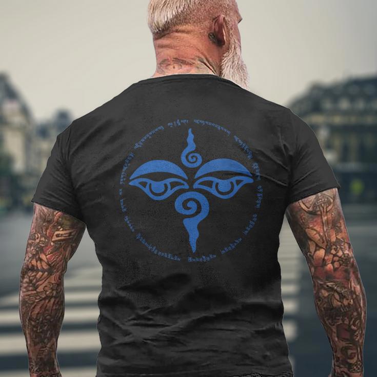 Yeux De Bouddha Tibétain 100Yllabes Mantra T-shirt imprimé au dos Cadeaux pour les vieillards