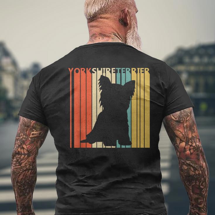 Yorkshire Terrier ヨークシャー・テリア メンズTシャツ バックプリント 高齢者への贈り物