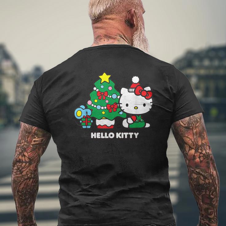 【クリスマス特集】Usデザイン ハローキティ クリスマスツリー メンズTシャツ バックプリント 高齢者への贈り物