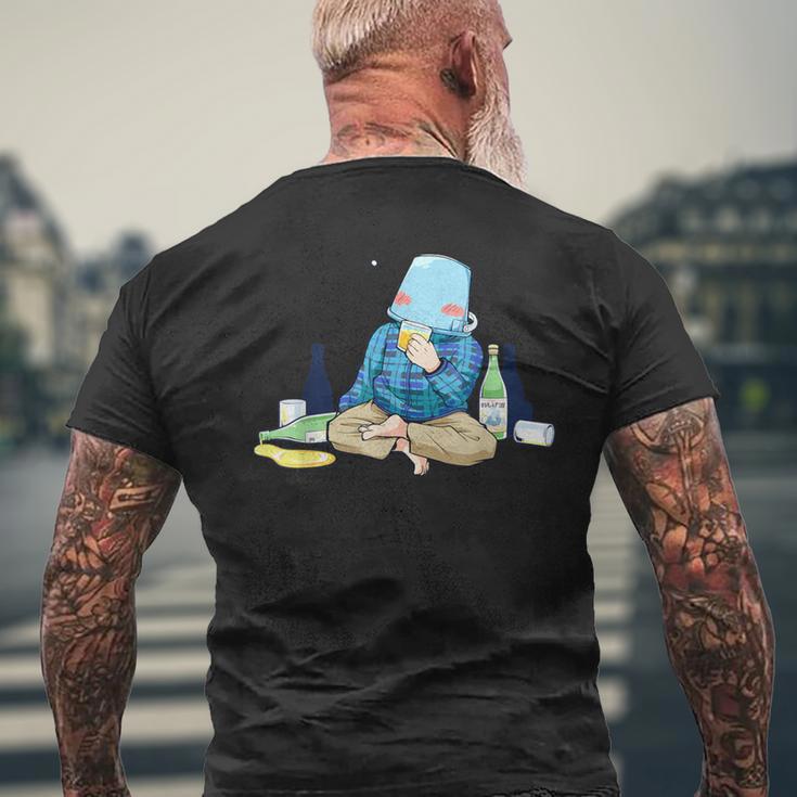 【コラボイラスト】おしげ酒 メンズTシャツ バックプリント 高齢者への贈り物