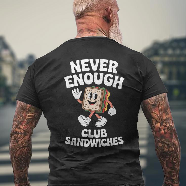 おもしろクラブサンドイッチまたはクラブサンドイッチ レトロ メンズTシャツ バックプリント 高齢者への贈り物