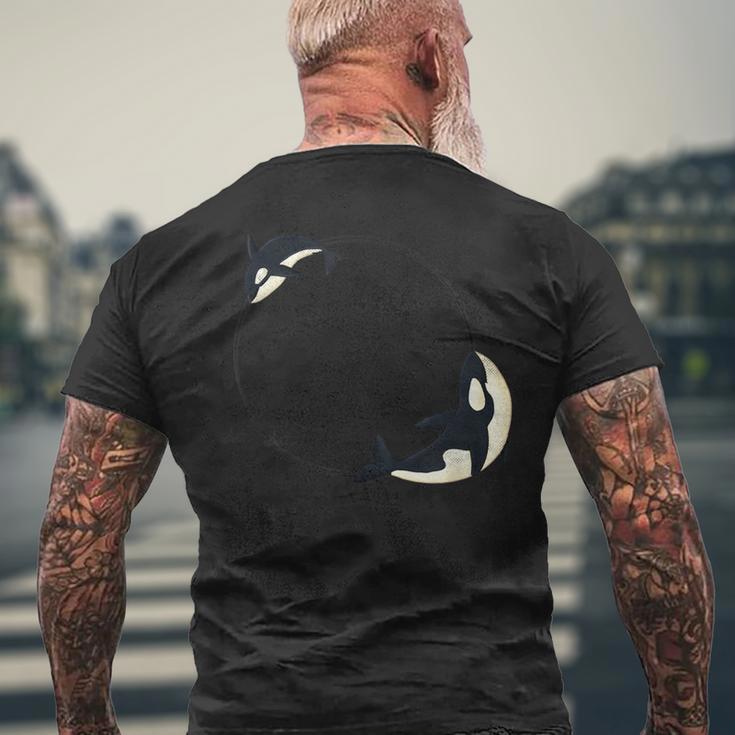かわいい 海 動物 クジラ シャチ かっこいい メンズ レディース オーカ メンズTシャツ バックプリント 高齢者への贈り物