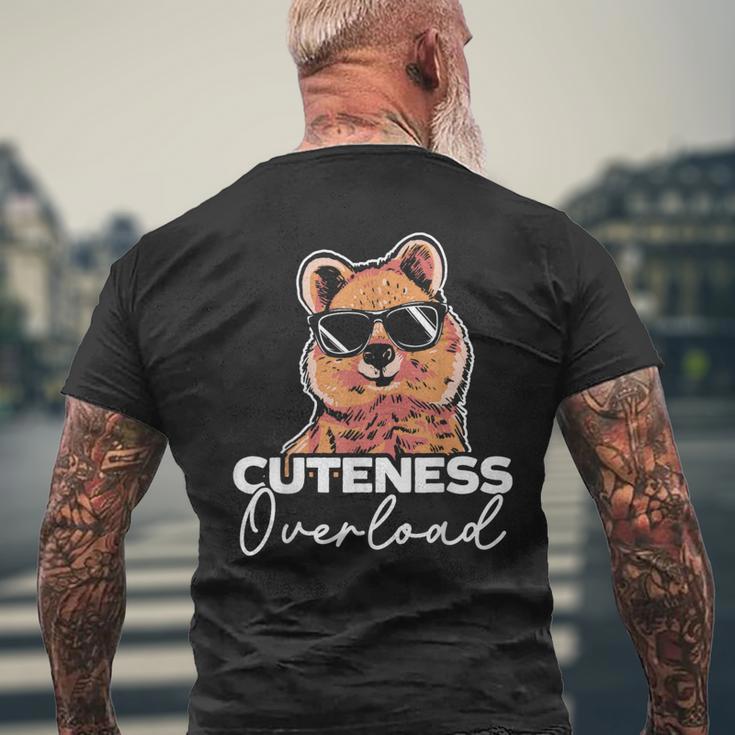 かわいい 過負荷 クオッカ ワラビー 有骨動物 オージー メンズTシャツ バックプリント 高齢者への贈り物