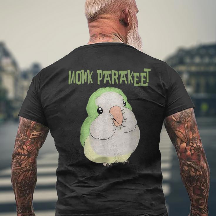 かわいいオキナインコインコクエーカーオウム鳥の恋人 メンズTシャツ バックプリント 高齢者への贈り物