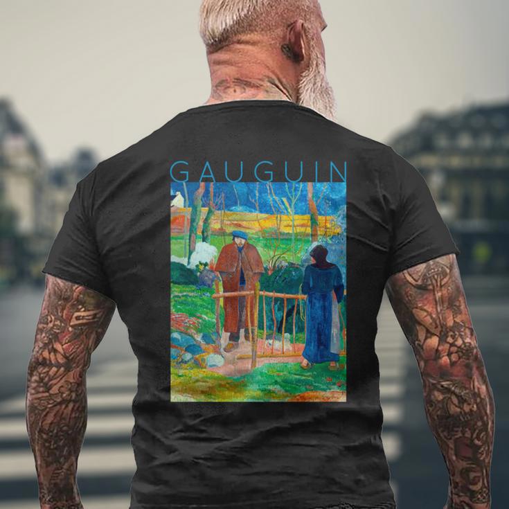こんにちはゴーギャンさん 長袖tシャツ メンズTシャツ バックプリント 高齢者への贈り物
