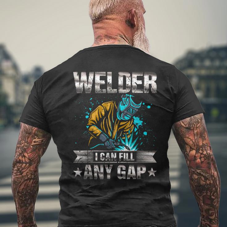 どんな隙間も埋めることができる溶接機、面白い加工溶接 メンズTシャツ バックプリント 高齢者への贈り物