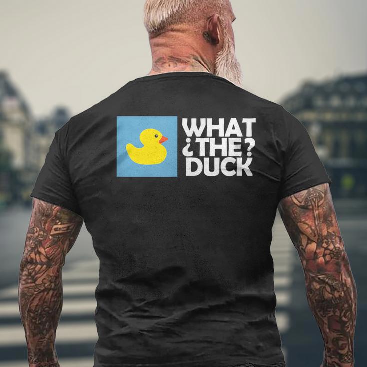 なんてアヒル なんてアヒルの面白いtシャツ メンズTシャツ バックプリント 高齢者への贈り物