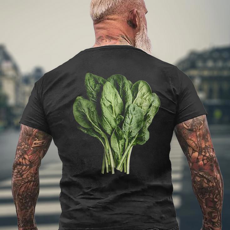 ほうれん草 野菜モチーフ イラスト ほうれん草 メンズTシャツ バックプリント 高齢者への贈り物