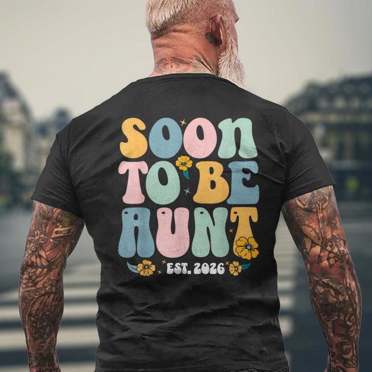 まもなく叔母さんになる 2026年新叔母さん妊娠発表 メンズTシャツ バックプリント 高齢者への贈り物