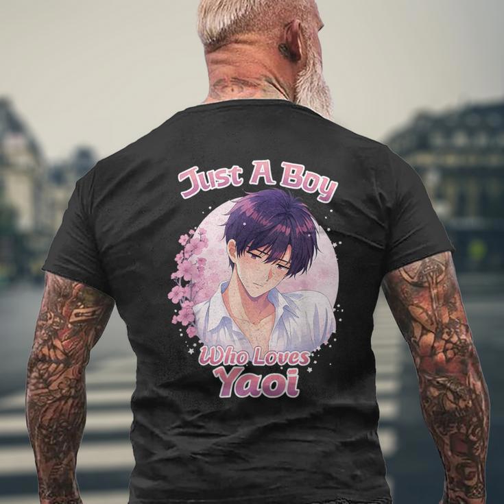 やおいを愛する少年 メンズTシャツ バックプリント 高齢者への贈り物