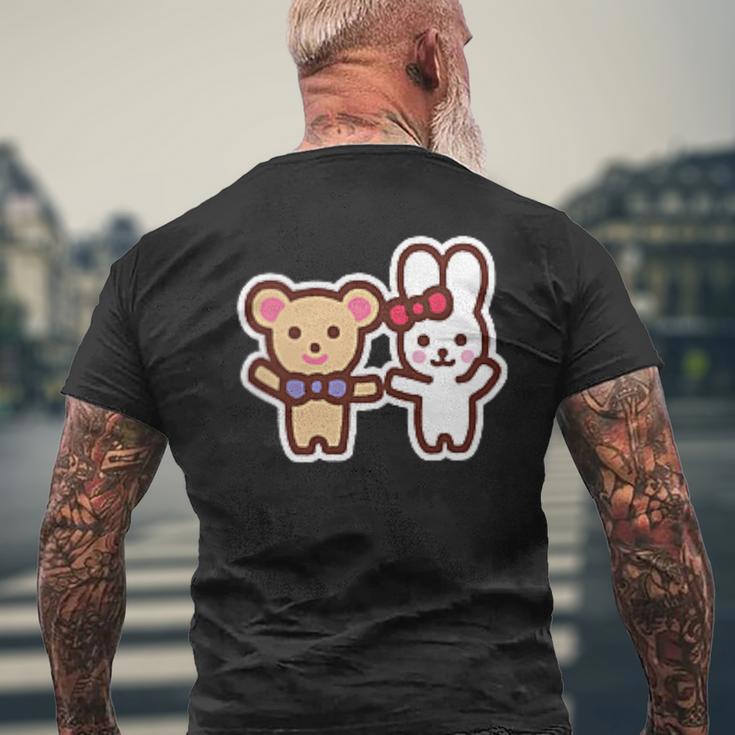 ゆるかわメルちゃん 漫画バックプリント メンズTシャツ バックプリント 高齢者への贈り物