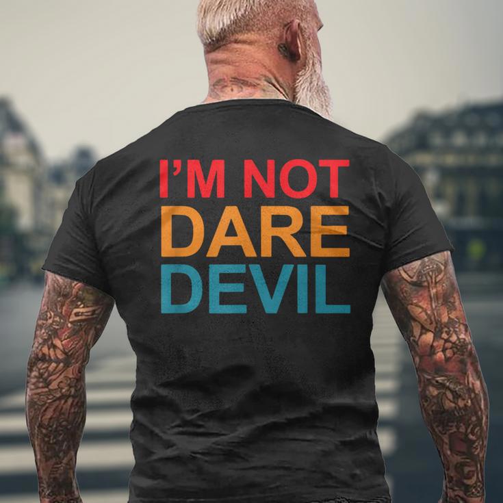 アイム・ノット・デアデビル・アパレル メンズTシャツ バックプリント 高齢者への贈り物