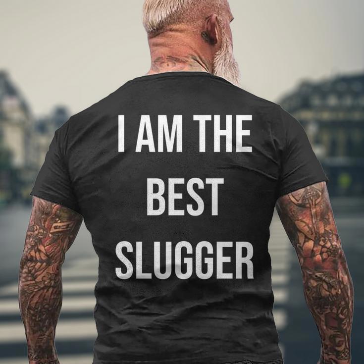 アイ・アム・ザ・ベスト・スラッガー 長袖tシャツ メンズTシャツ バックプリント 高齢者への贈り物