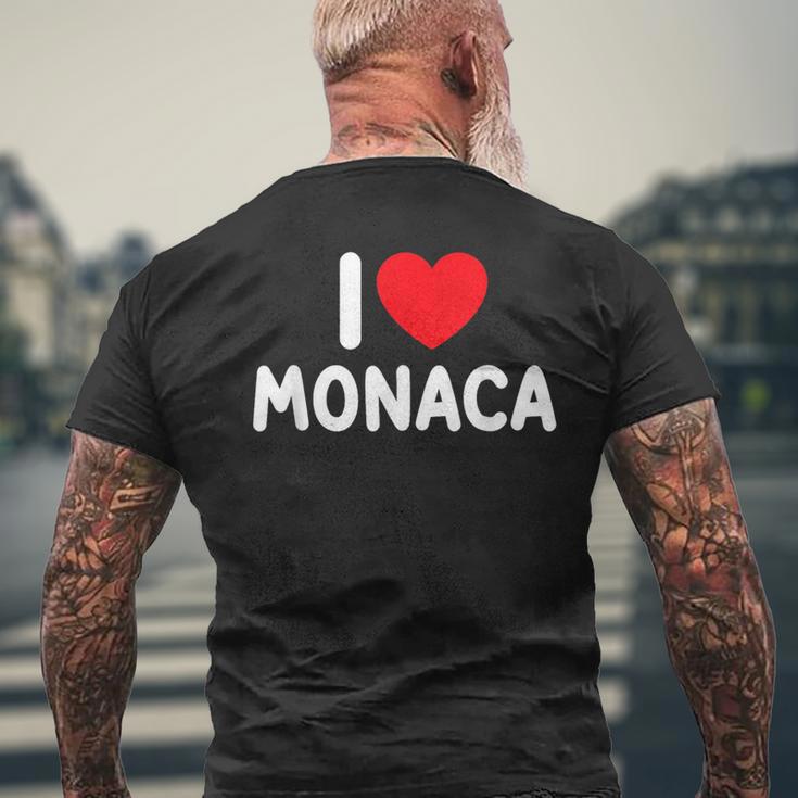アイ・ラブ・モナカ メンズTシャツ バックプリント 高齢者への贈り物