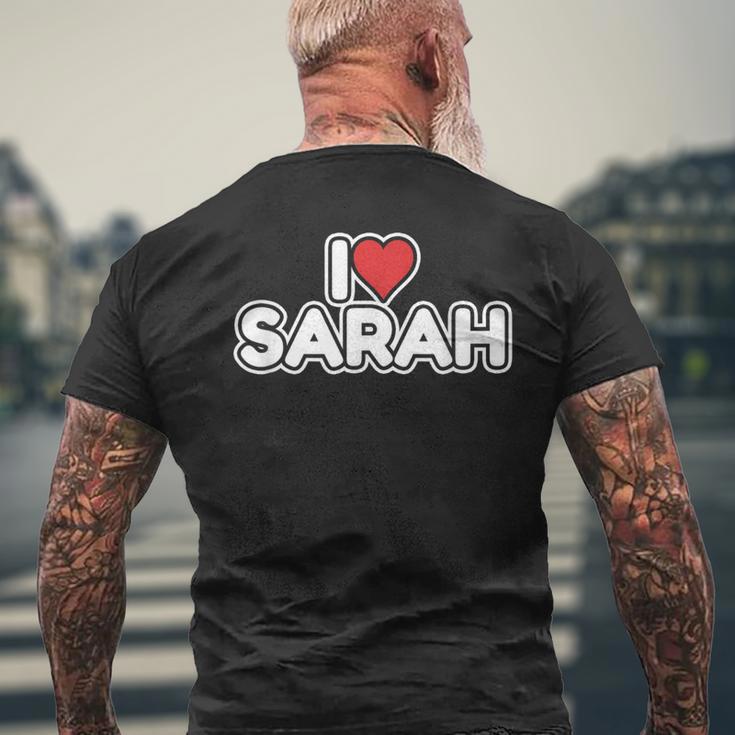 アイ・ラヴ・サラ メンズTシャツ バックプリント 高齢者への贈り物