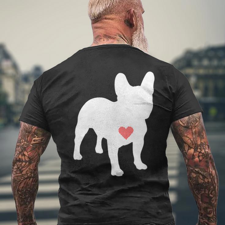 アイ・ラヴ・マイ・フレンチ・ブルドッグ メンズTシャツ バックプリント 高齢者への贈り物