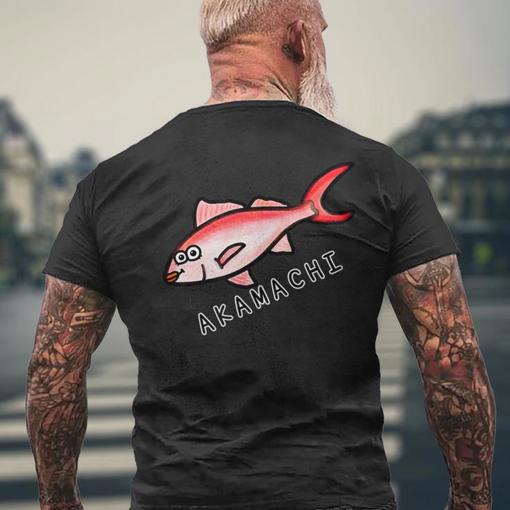 アカマチさん メンズTシャツ バックプリント 高齢者への贈り物