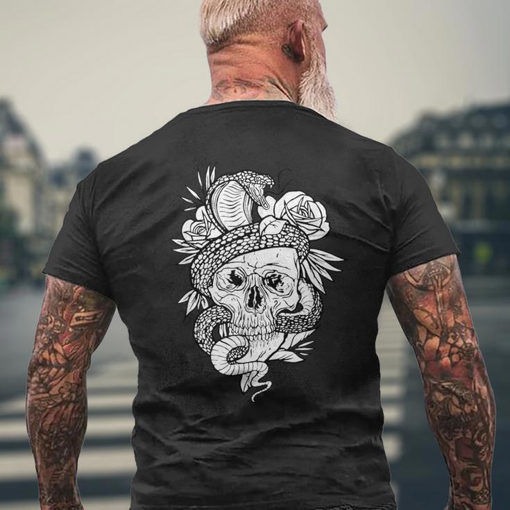 アジアの髑髏と蛇のグラフィック メンズTシャツ バックプリント 高齢者への贈り物