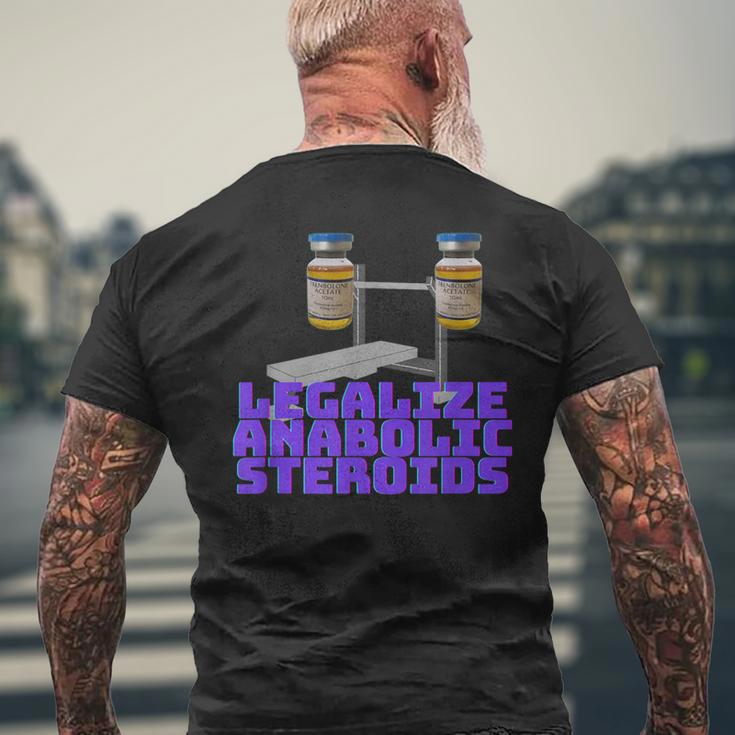 アナボリックステロイドを合法化 メンズTシャツ バックプリント 高齢者への贈り物