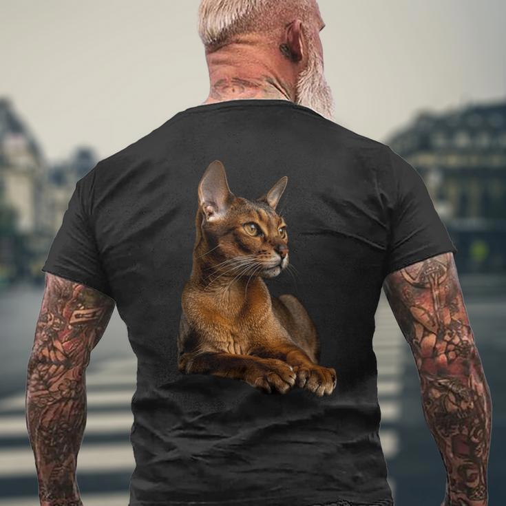 アビシニアン猫 長袖tシャツ メンズTシャツ バックプリント 高齢者への贈り物