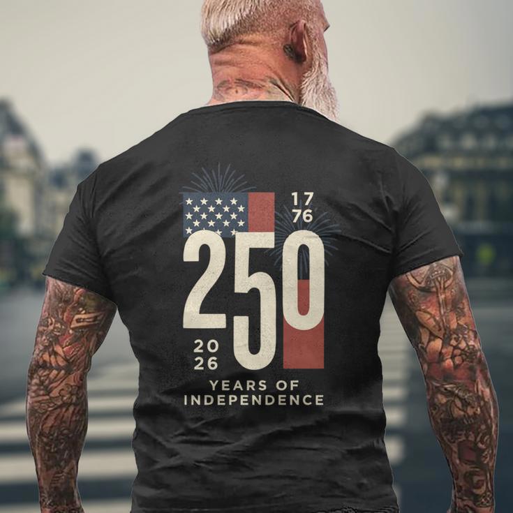 アメリカ250周年記念 愛国心が強い7月4日 250年 長袖tシャツ メンズTシャツ バックプリント 高齢者への贈り物