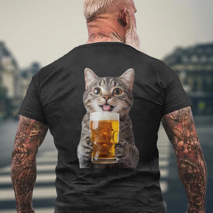 アメリカンショートヘアビール メンズTシャツ バックプリント 高齢者への贈り物