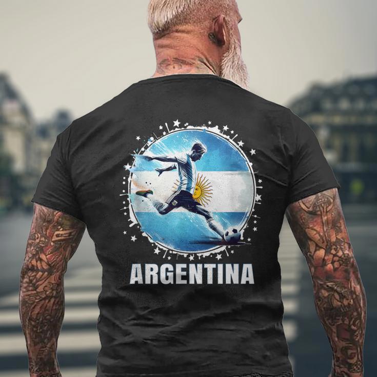 アルゼンチン選手のためのアルゼンチンシャツ レトロ ボーイズ アルゼンチン メンズTシャツ バックプリント 高齢者への贈り物