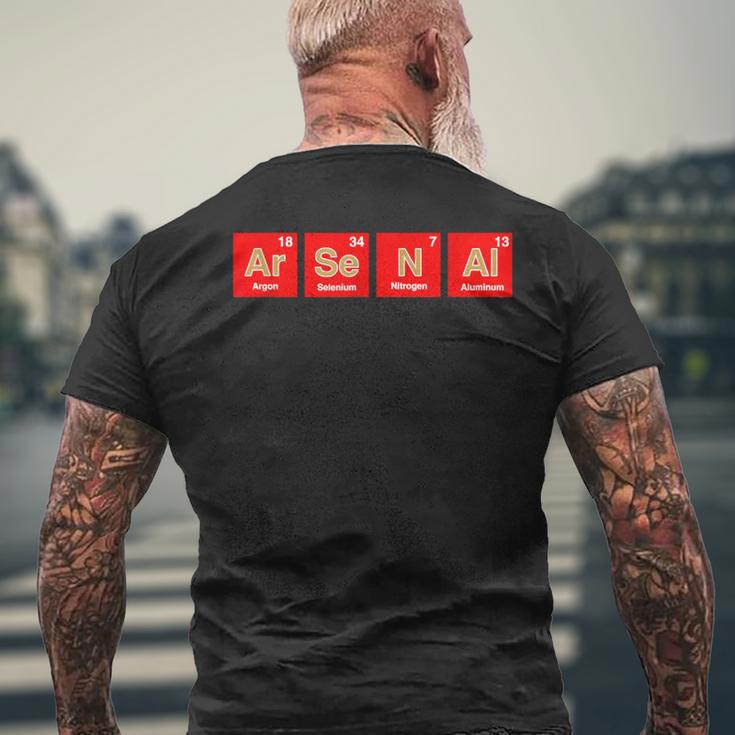 アーセナル Ar-Se-N-Al 周期表 Uk Town メンズTシャツ バックプリント 高齢者への贈り物