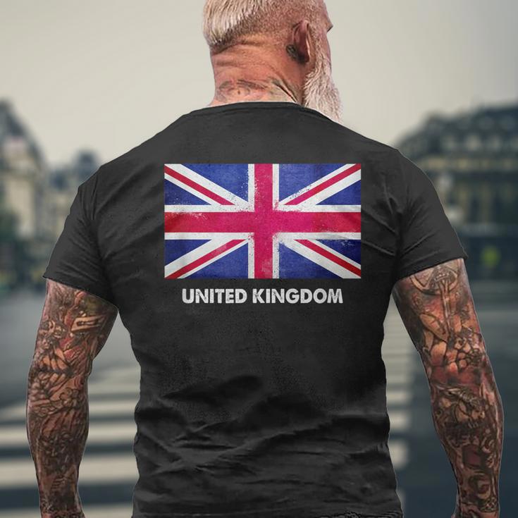 イギリスの国旗。 メンズTシャツ バックプリント 高齢者への贈り物