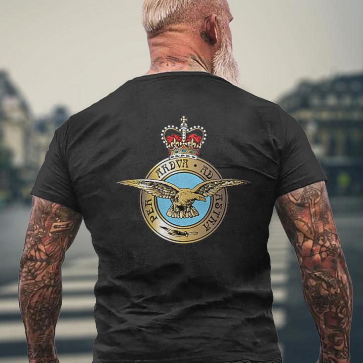 イギリス空軍 イギリス空軍 バッジパッチ メンズTシャツ バックプリント 高齢者への贈り物