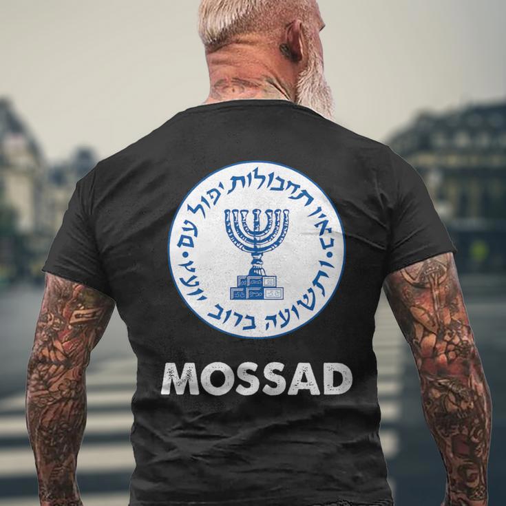 イスラエル・モサド メンズTシャツ バックプリント 高齢者への贈り物