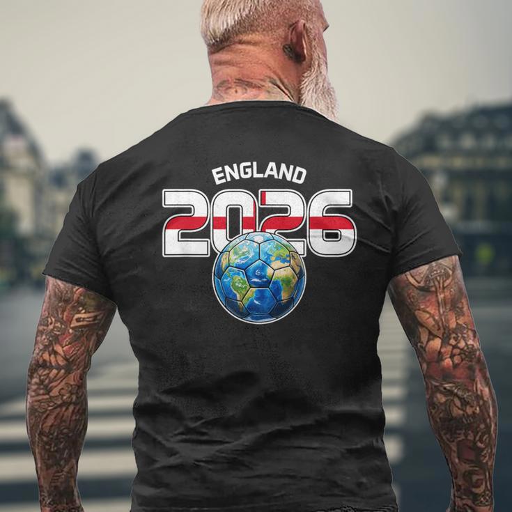 イングランド 2026 ワールドサッカー メンズTシャツ バックプリント 高齢者への贈り物