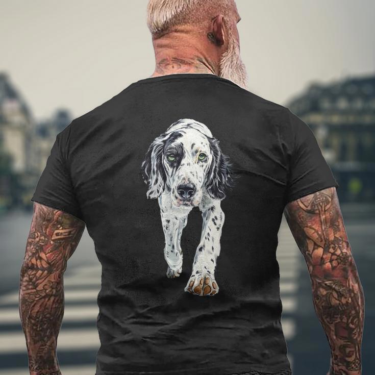 イングリッシュセッター 長袖tシャツ メンズTシャツ バックプリント 高齢者への贈り物