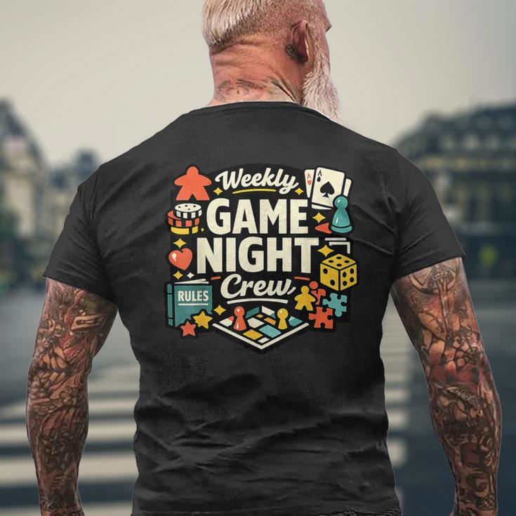 ウィークリーゲームナイトクルー メンズTシャツ バックプリント 高齢者への贈り物
