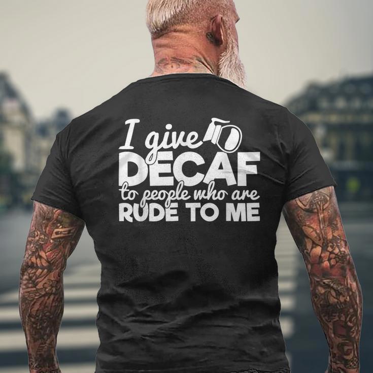 ウェイター ダイナー ウェイトレス メンズTシャツ バックプリント 高齢者への贈り物